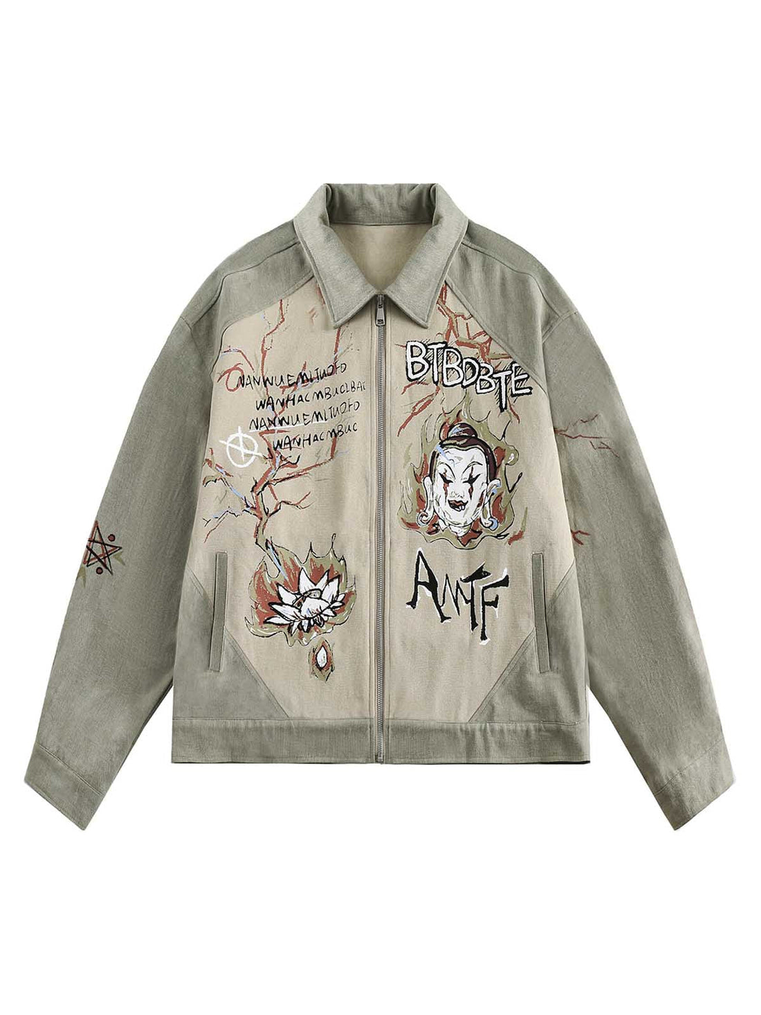 Jaqueta Masculina Studios Cyber Punk Graff Denim Jacket — Pavtros