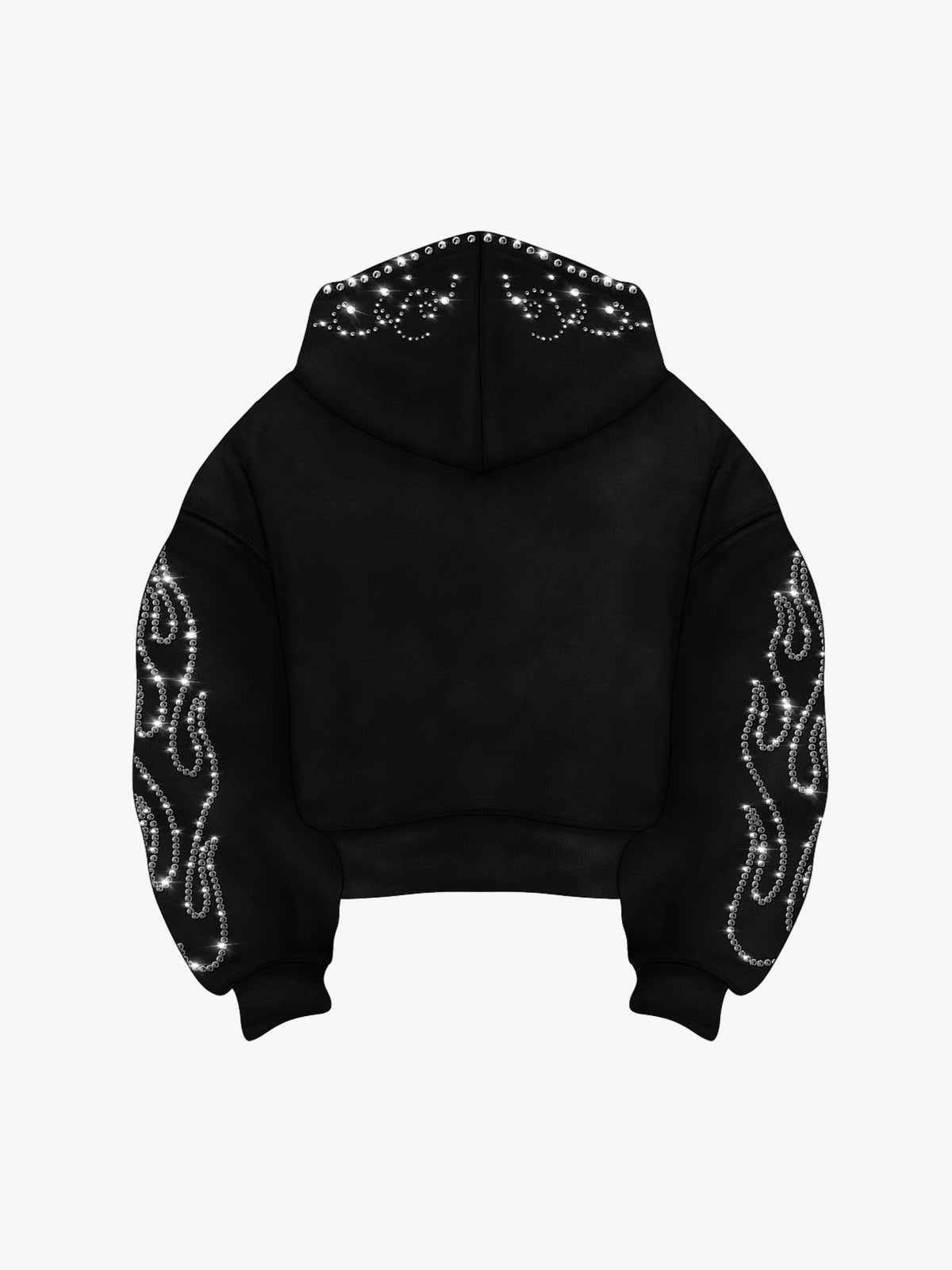 Moletom Pavtros Flame Rhinestone Boxy - foto 3