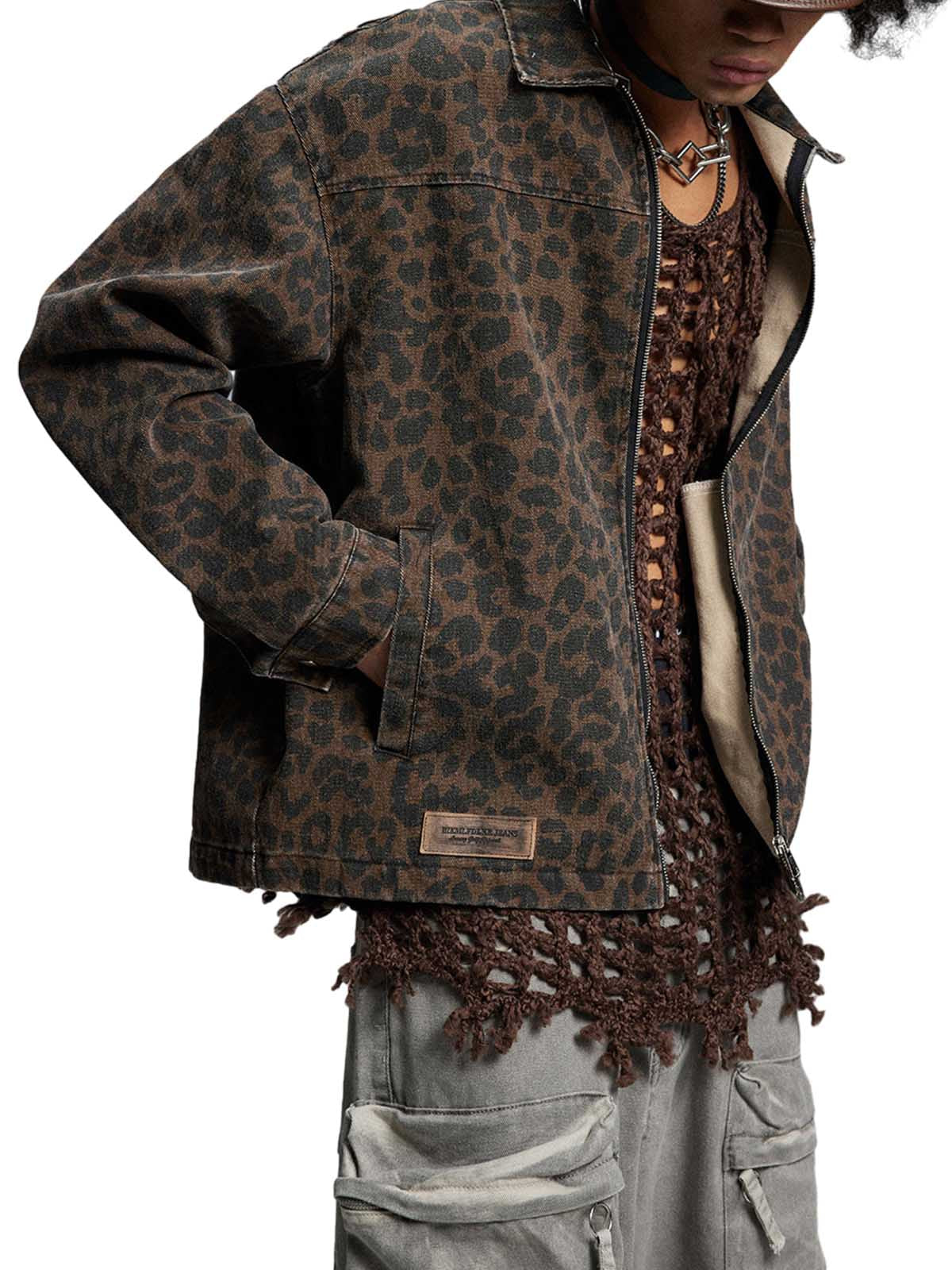 Jaqueta Pavtros Vintage Washed Cheetah - foto 3