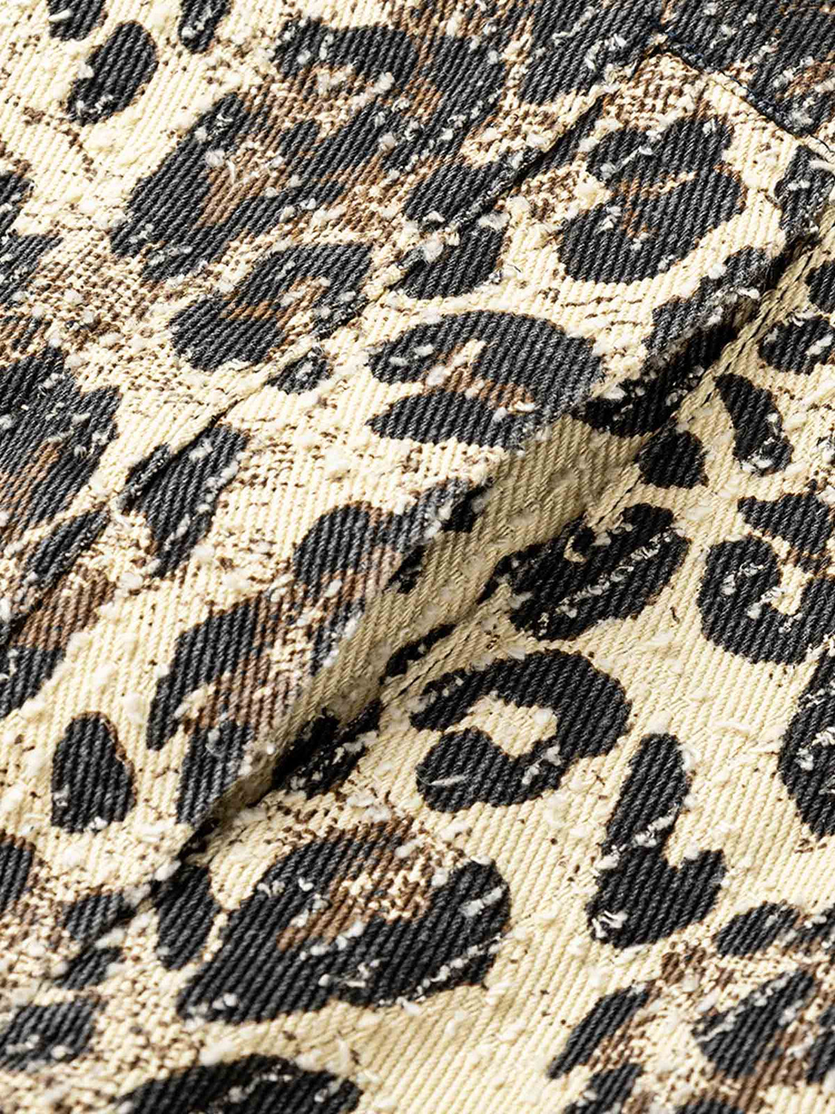 Jaqueta Pavtros Retro Leopard Printed Denim - foto 5