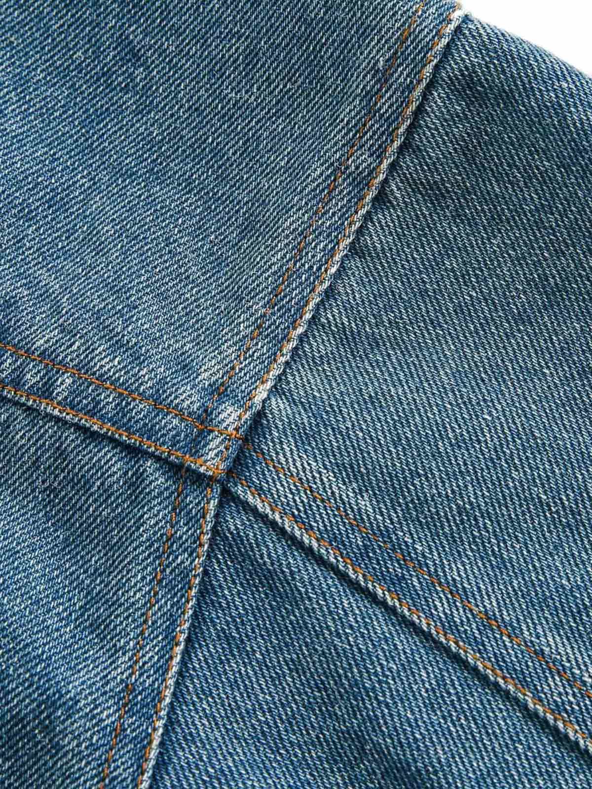 Jaqueta Pavtros Heavy Washed Denim Work - foto 12