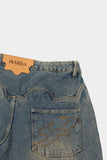 Calça Barra Crew Jeans Marmorizada (Blue)
