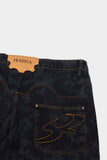 Calça Barra Crew Jeans Pattern Chita (Black)