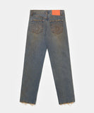 Dirty Straight Leg Denim Trousers