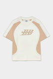 Camiseta Barra Crew B Garça Recortada (Off White)