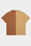 Camiseta Barra Crew B Tribal Tingimento Manual Bicolor