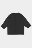 Camiseta Barra Crew Raglan 3/4 Estonada (Black)