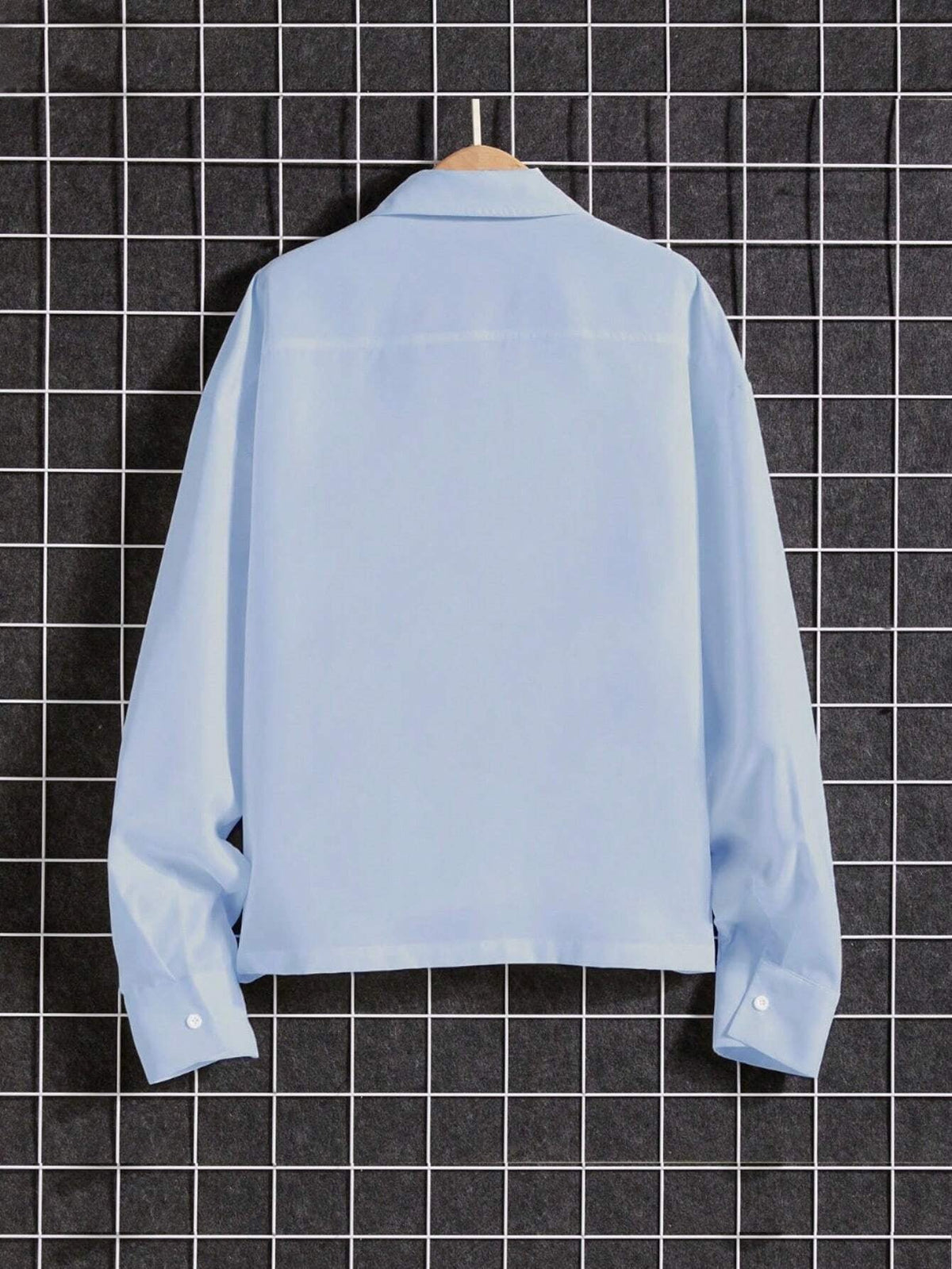 Camisa Pavtros Homme Longa de Manga Comprida Coreana