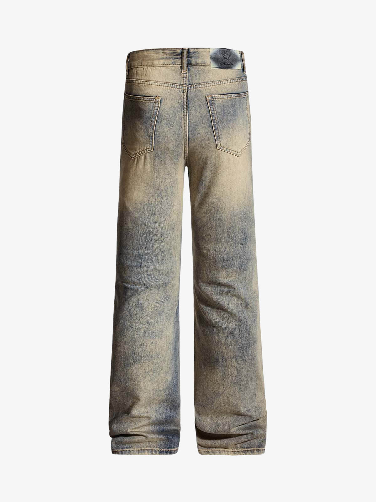 Calça Pavtros Distressed Ripped Wide Leg
