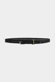 Cinto Barra Crew Couro Furado (Black)