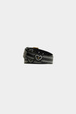 Cinto Barra Crew Couro Filetagem (Black)