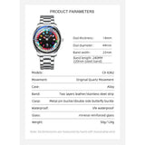 CHENXI 6362 Moda Masculina Relógio De Quartzo Único Colorido Gem Ring Dial Business Casual Dress Gift