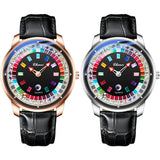 CHENXI 6362 Moda Masculina Relógio De Quartzo Único Colorido Gem Ring Dial Business Casual Dress Gift