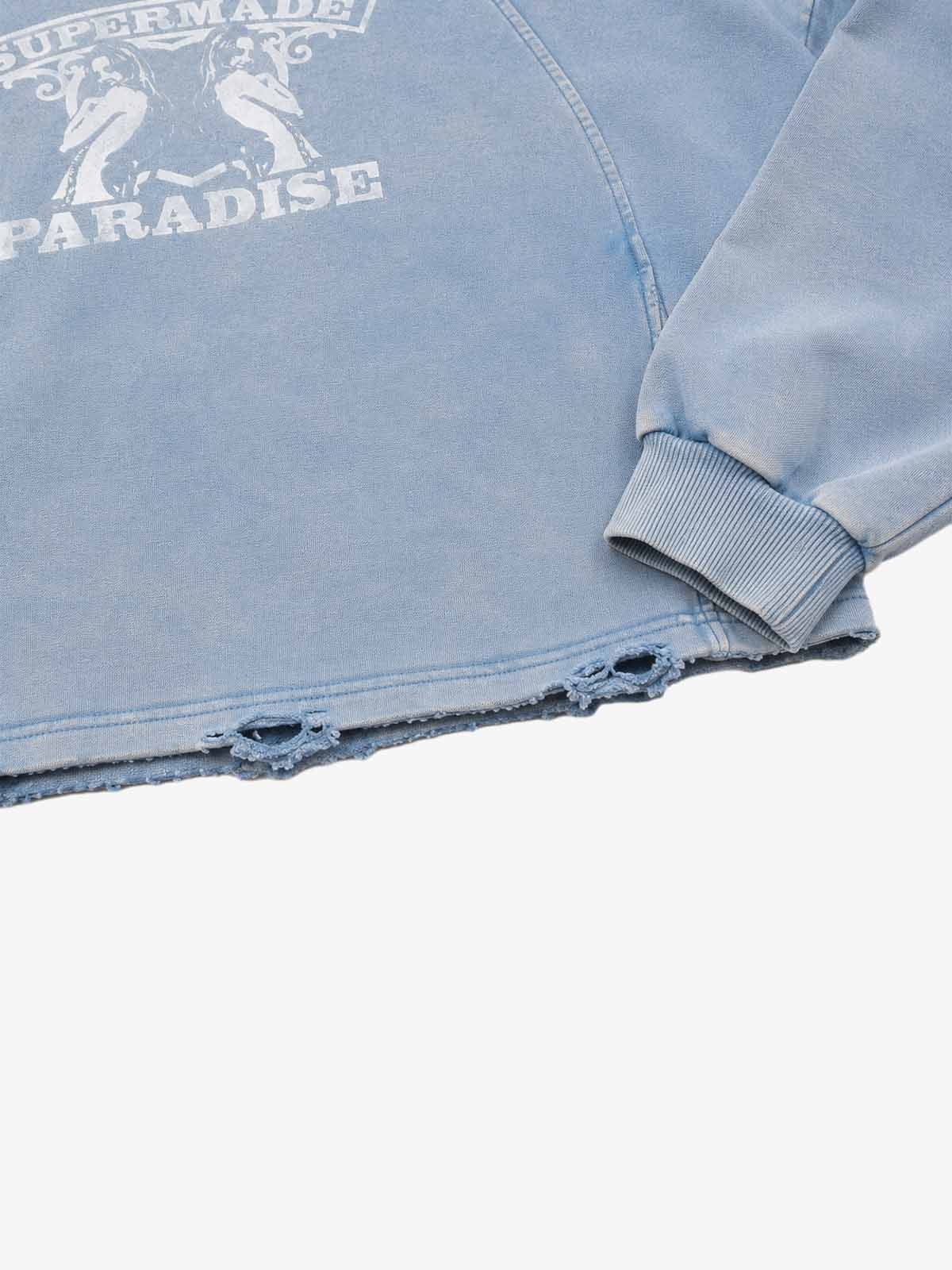 Moletom Pavtros Supermade Paradise Washed Blue - foto 4