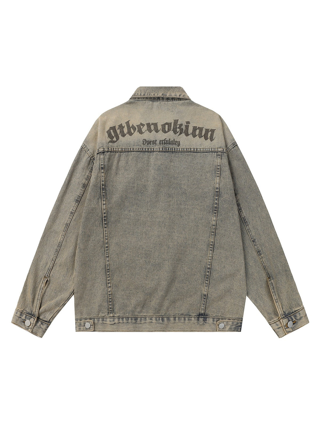 Jaqueta Pavtros Studios Gothic Wash Denim Jacket