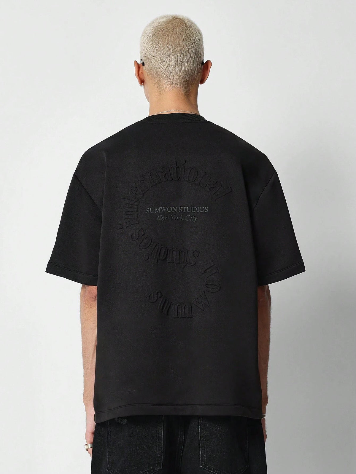 Camiseta Pavtros Manga Curta Textura Gravada - foto 1