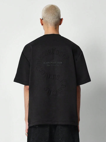 Camiseta Pavtros Manga Curta Textura Gravada - foto 1