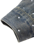 Jaqueta  Beaded Washed Denim