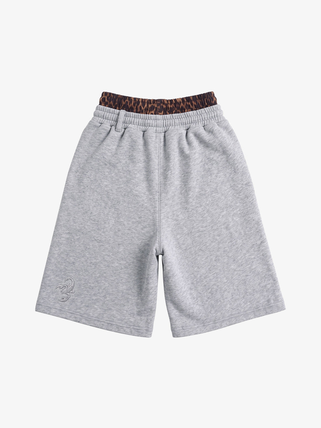 Shorts Pavtros Logo Embroidery Double Waist