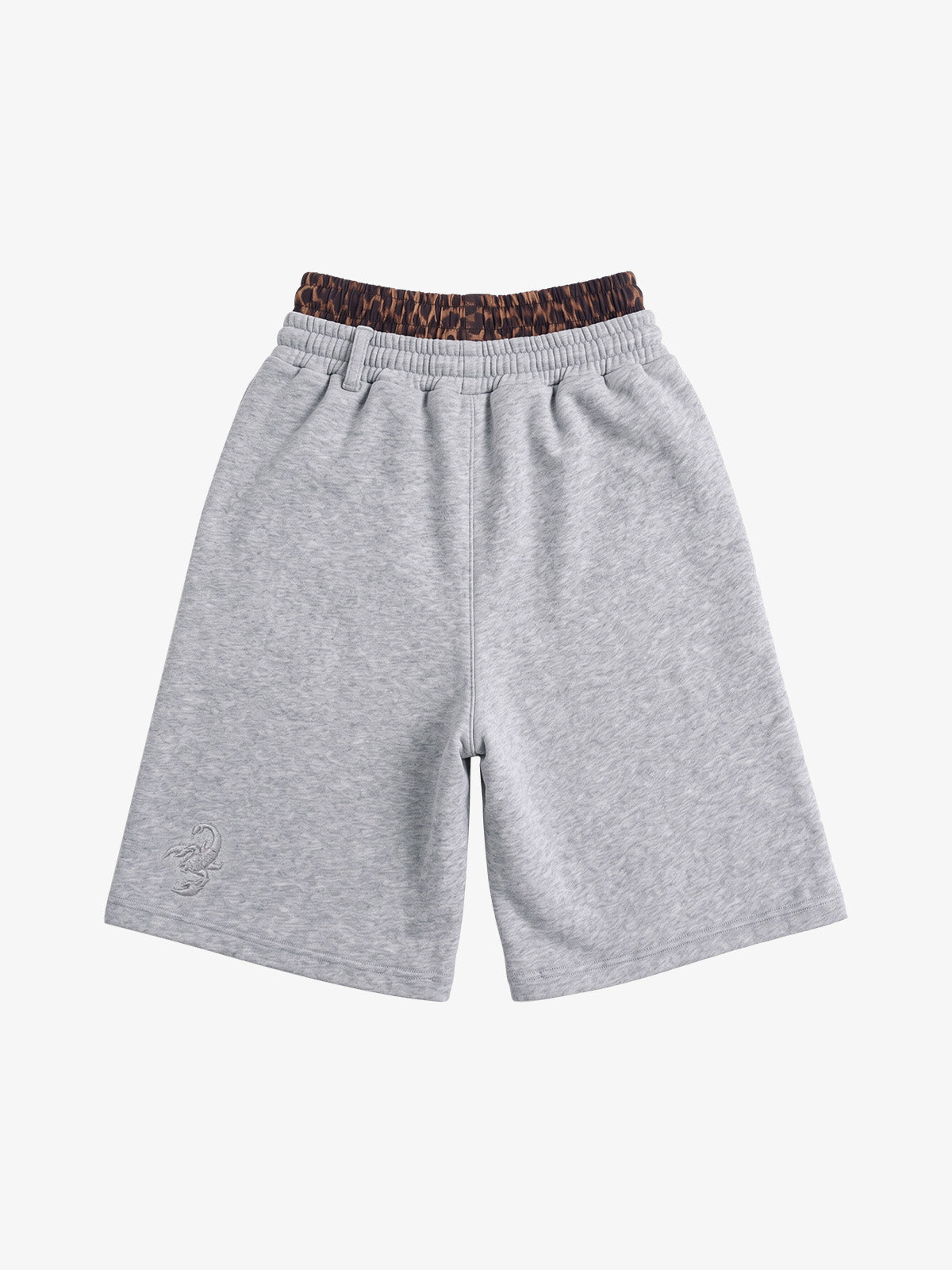 Shorts Pavtros Logo Embroidery Double Waist