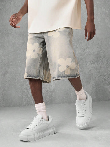 Short Pavtros Denim Florals - foto 1
