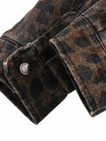 Jaqueta Vintage Washed Cheetah