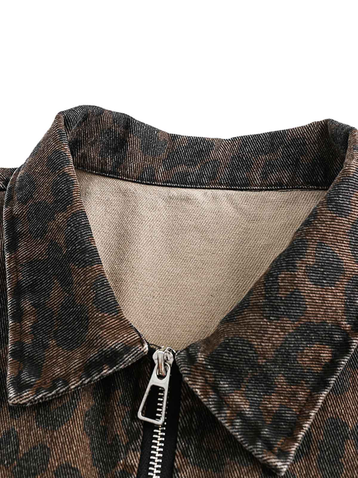 Jaqueta Pavtros Vintage Washed Cheetah - foto 11