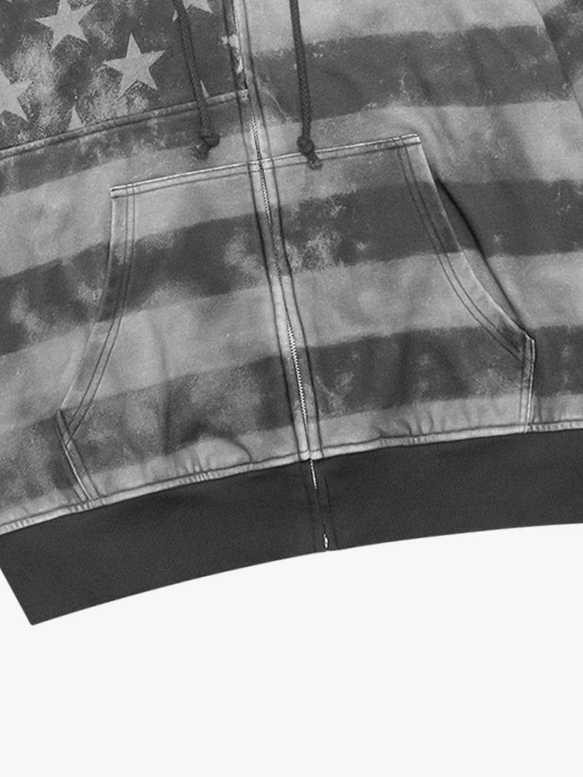 Moletom Pavtros Distressed Star Stripe Graphic