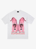 Vintage Pink Leopard Graphic T-Shirt