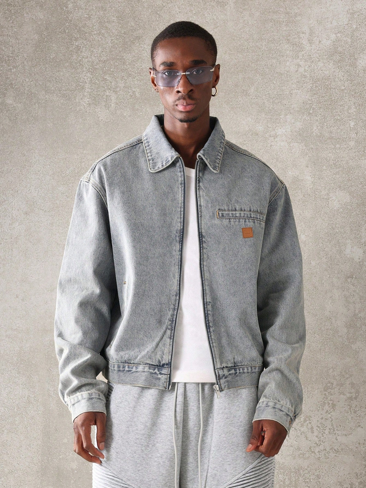 Jaqueta Pavtros Harrington Denim - foto 1