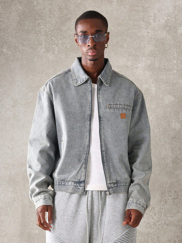 Jaqueta Pavtros Harrington Denim - foto 1