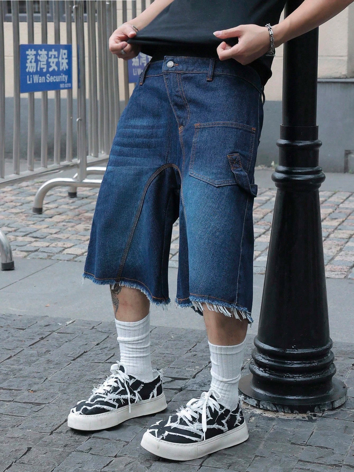Short Pavtros Denim Black Stusy - foto 15