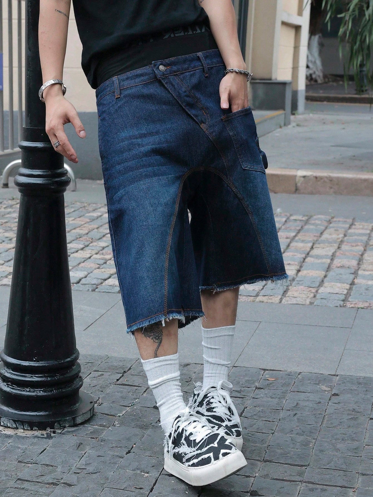 Short Pavtros Denim Black Stusy - foto 14