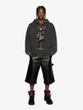 Vintage Washed Snake Staff Graphic Hoodie