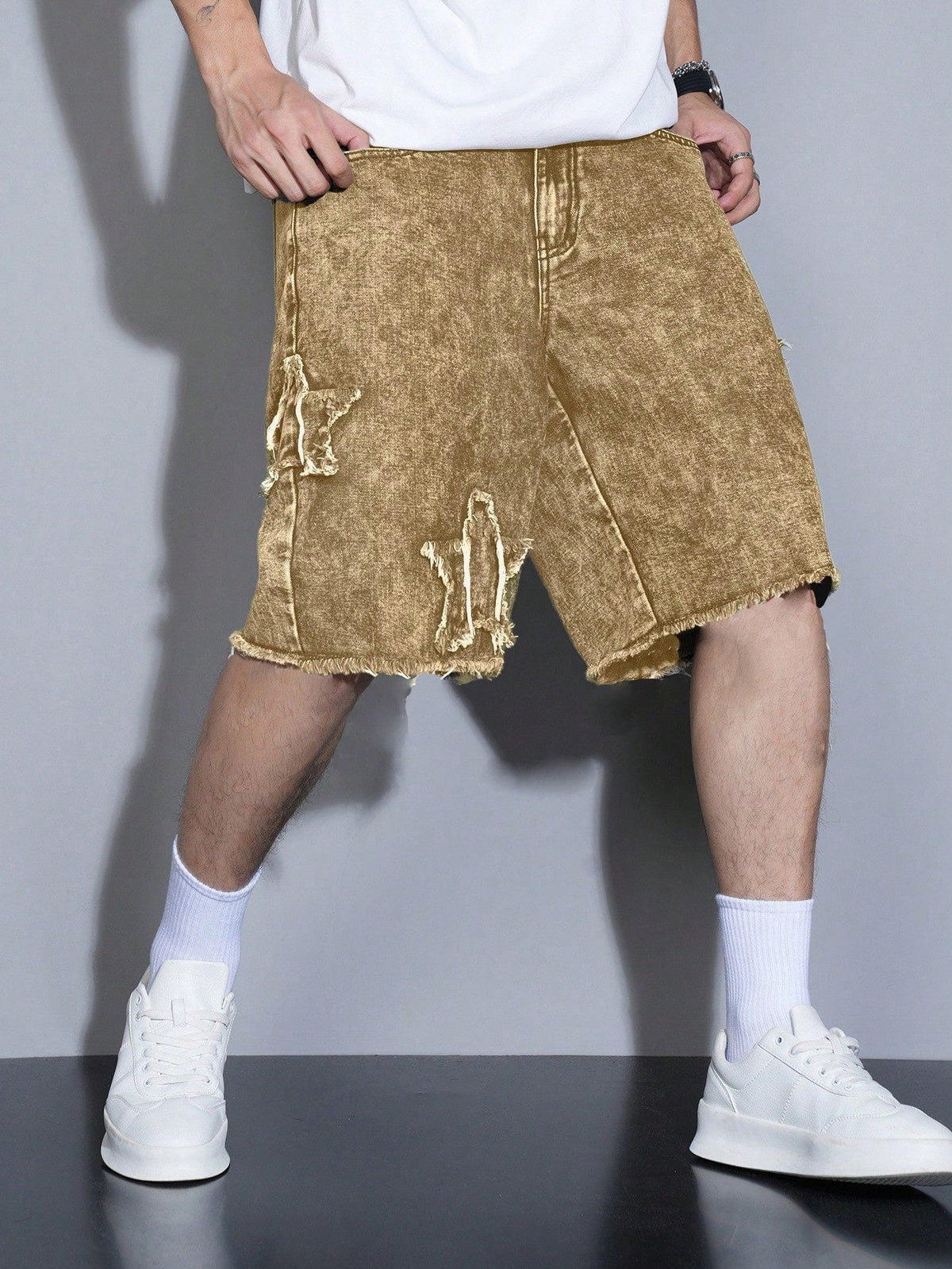 Short Pavtros Denim Pentagonal - foto 7