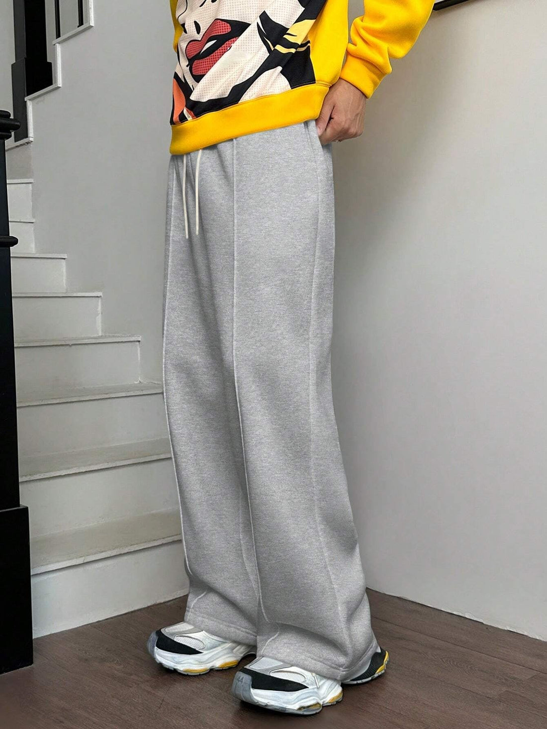 Calça Pavtros Vintage Oversized Malha Estilo Y2K - foto 1