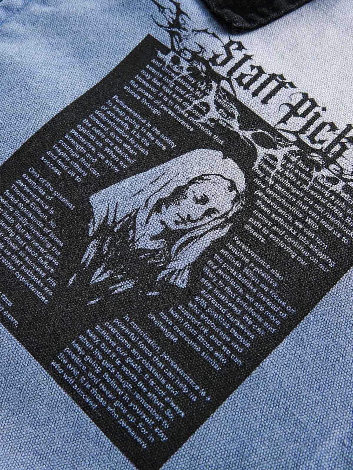 Jaqueta Pavtros Ripped Graffiti Washed - foto 3