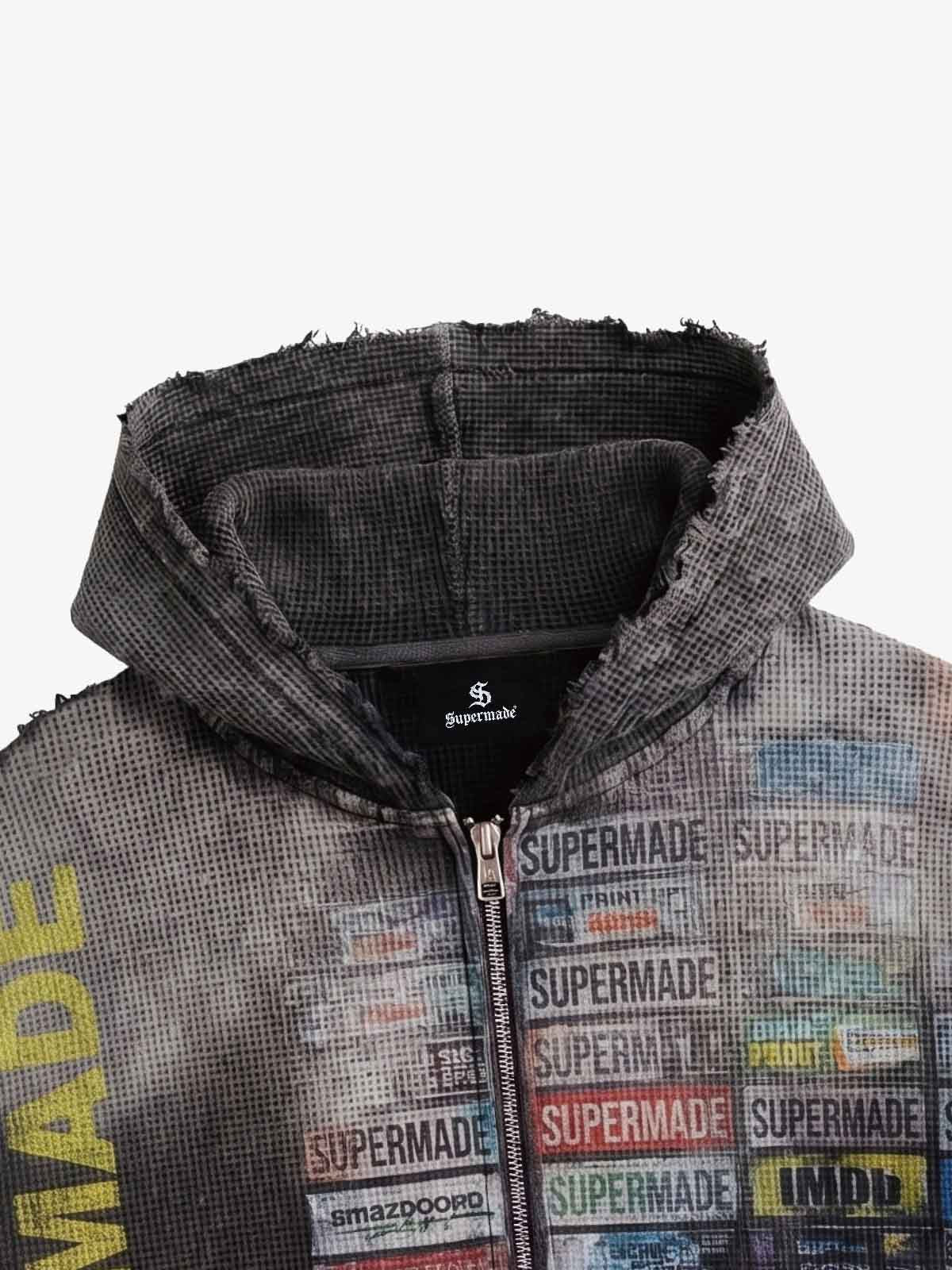 Moletom Pavtros Distressed Multi Label Graphic