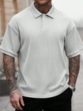 Camisa CasualCool Polo Curta de Abotoamento