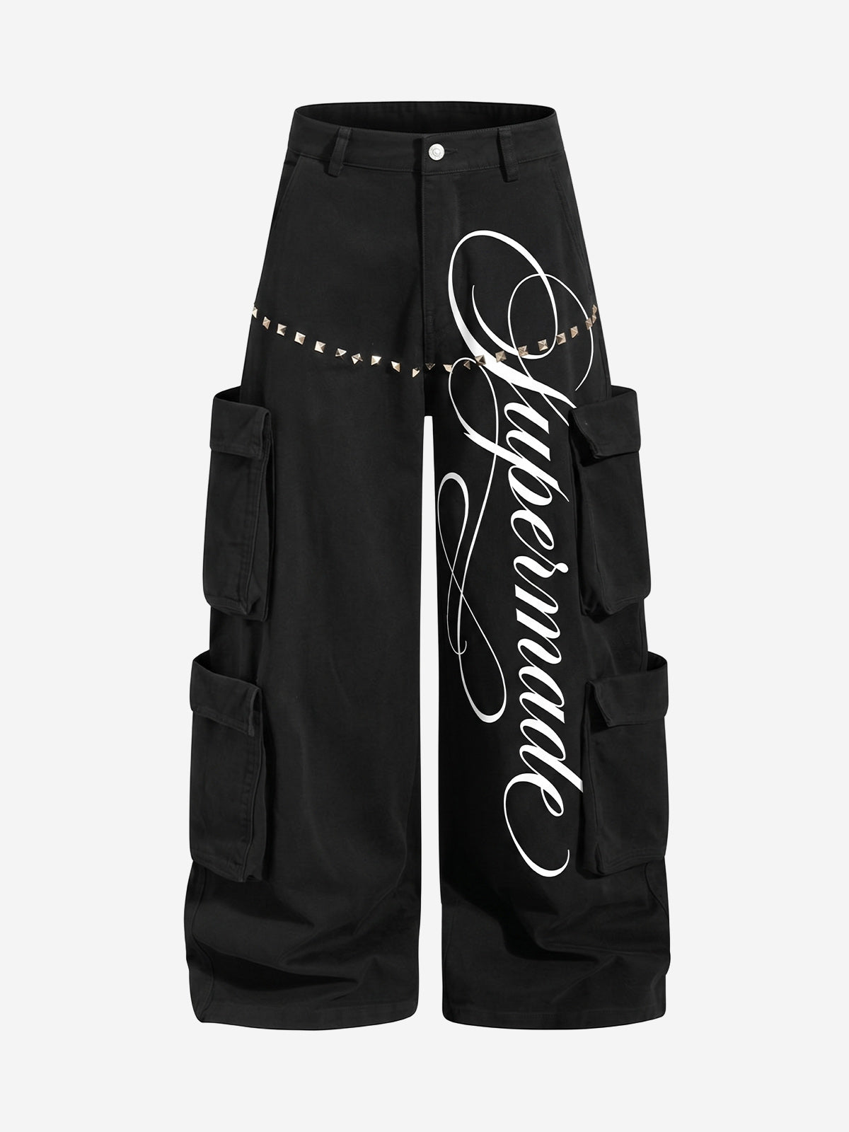 Calça Pavtros Embroidered Studded Multi Pocket