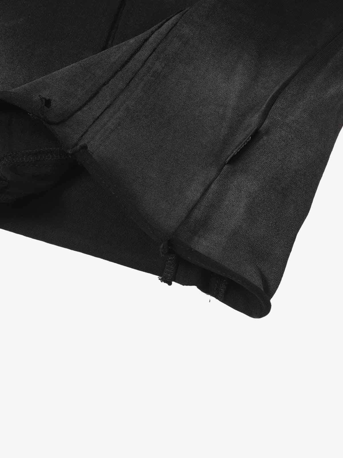 Camiseta Pavtros Minimalist Paneled Washed Black Oversized - foto 9