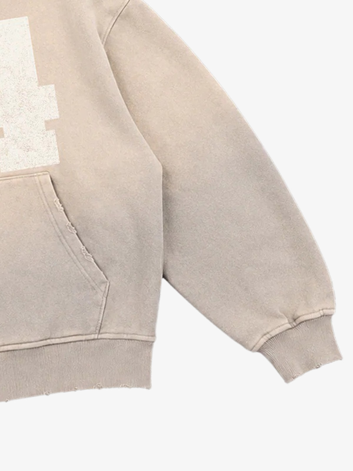 Moletom Pavtros Washed Ombré Number Graphic