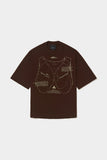 Camiseta Elo Em Comum Oversized Croqui 2 (Brown)
