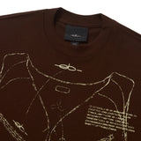 Camiseta Elo Em Comum Oversized Croqui 2 (Brown)