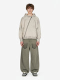 Moletom Pavtros Asymmetric Zip Washed Hoodie