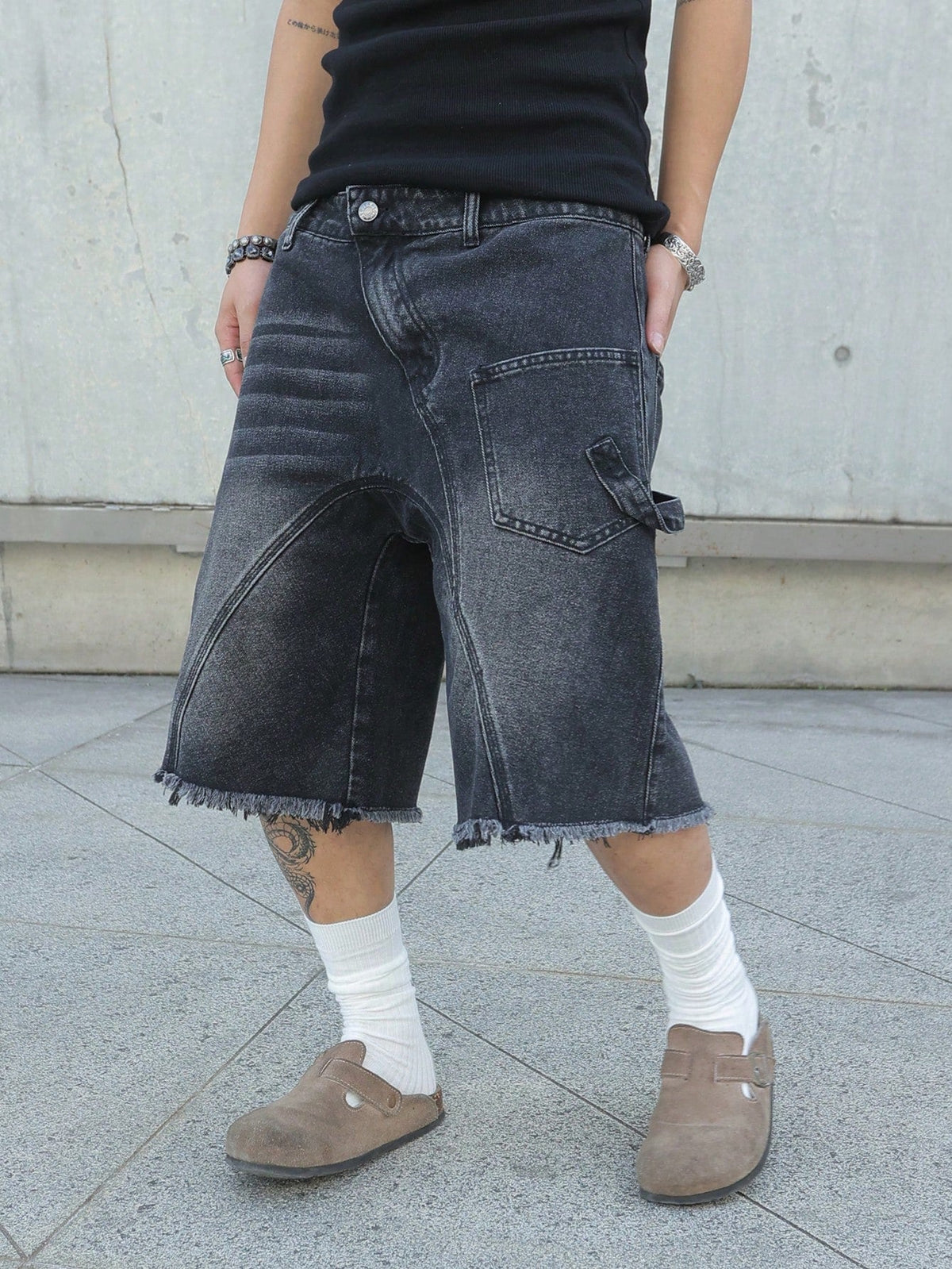 Short Pavtros Denim Black Stusy - foto 16