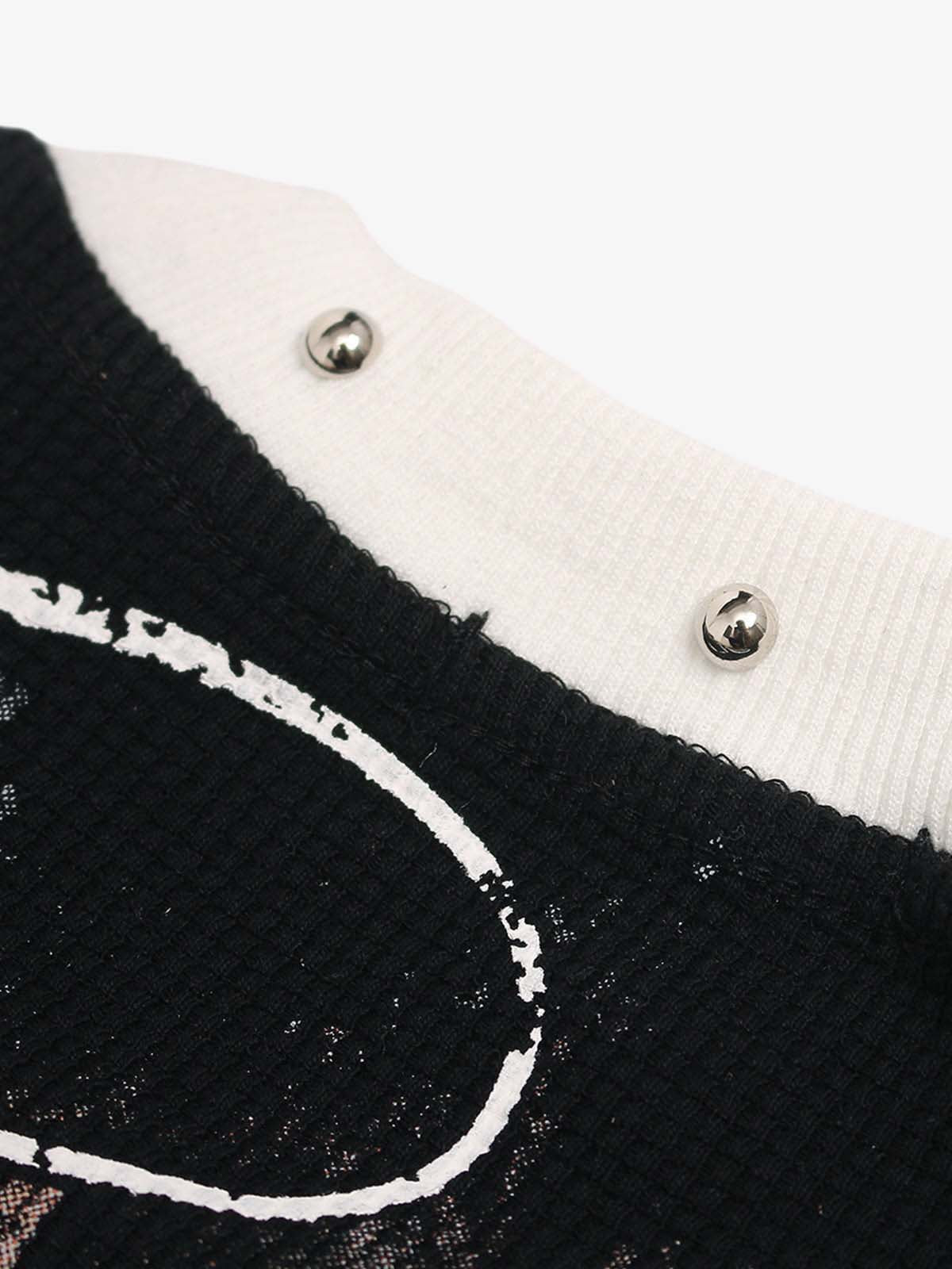 Camiseta Pavtros Studios Saint Fear Studded Oversized - foto 8