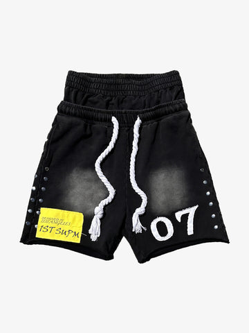 Short Pavtros Studded Paneled Double Waist - foto 1
