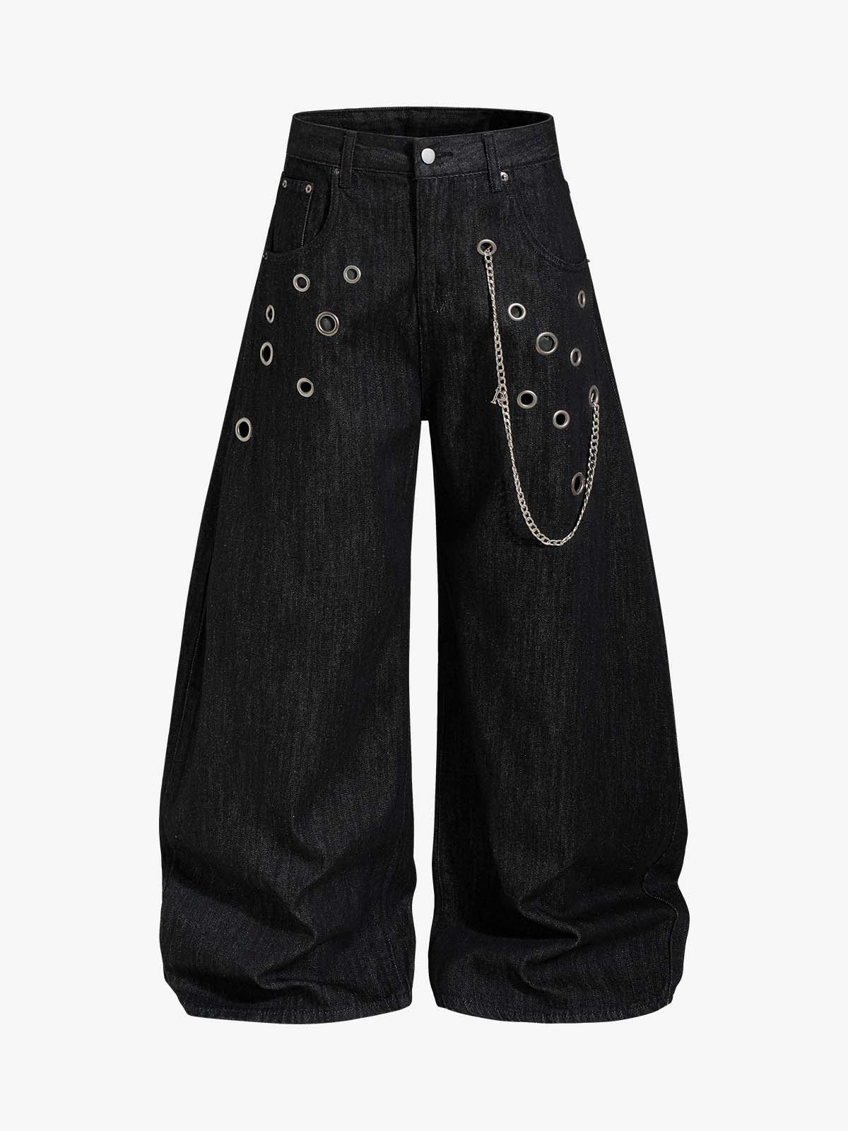 Calça Pavtros Eyelet Chain Baggy