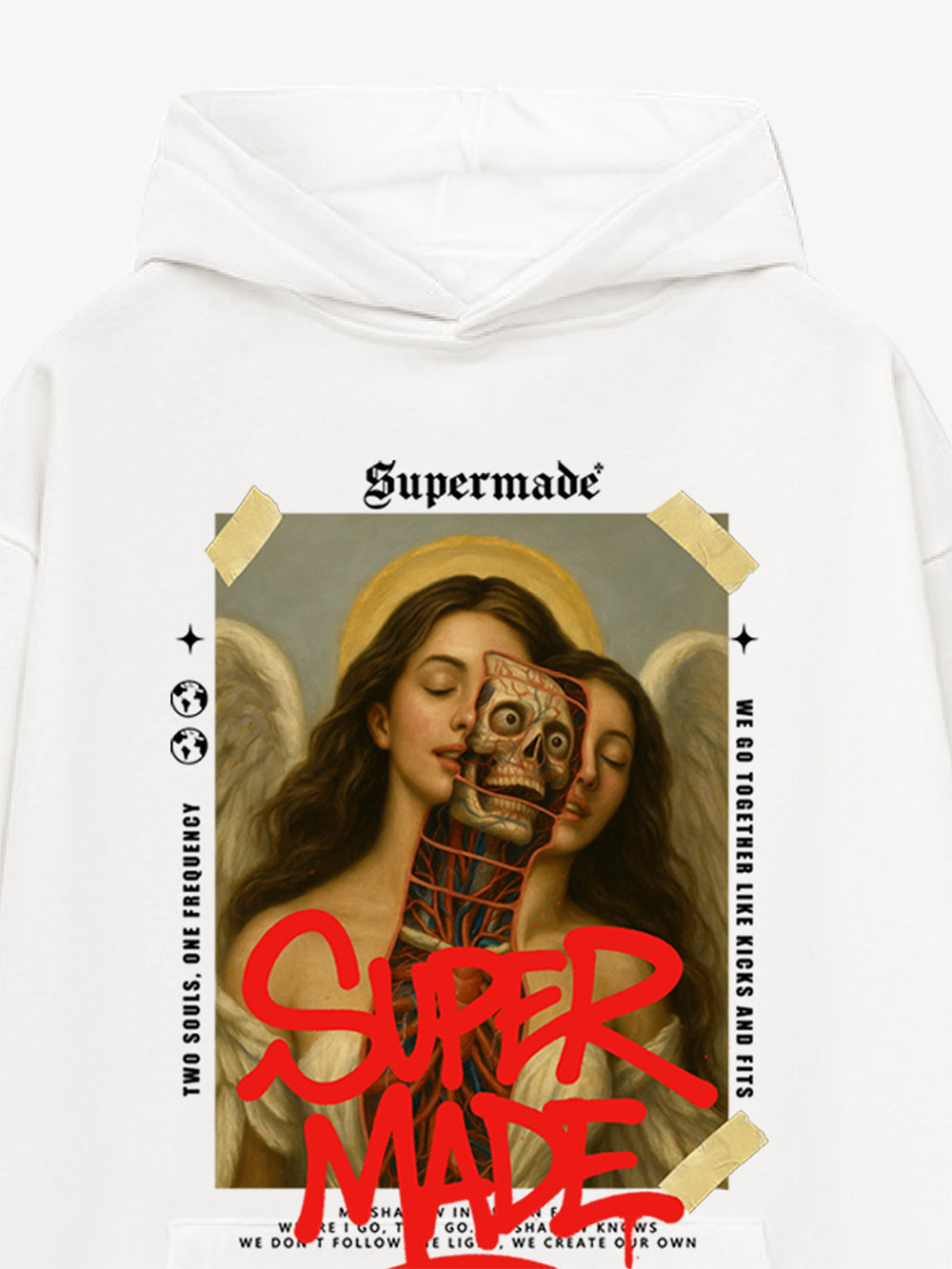 Moletom Pavtros Supermade Sacred Graffiti Off-White - foto 4